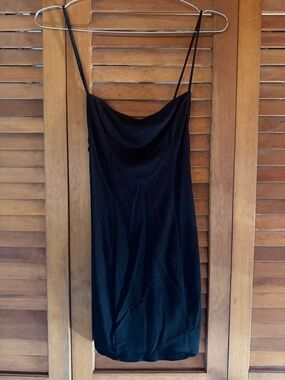 Reformation Black Cowl Neck Slip Dress Size S | Good Condition